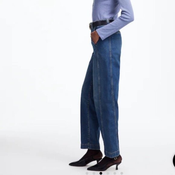 Madewell Tapered Denim Trousers in Concho Wash Size 29 - Picture 3 of 10